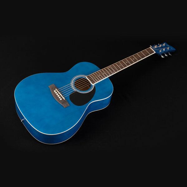 blue JJ43 acoustic guitar