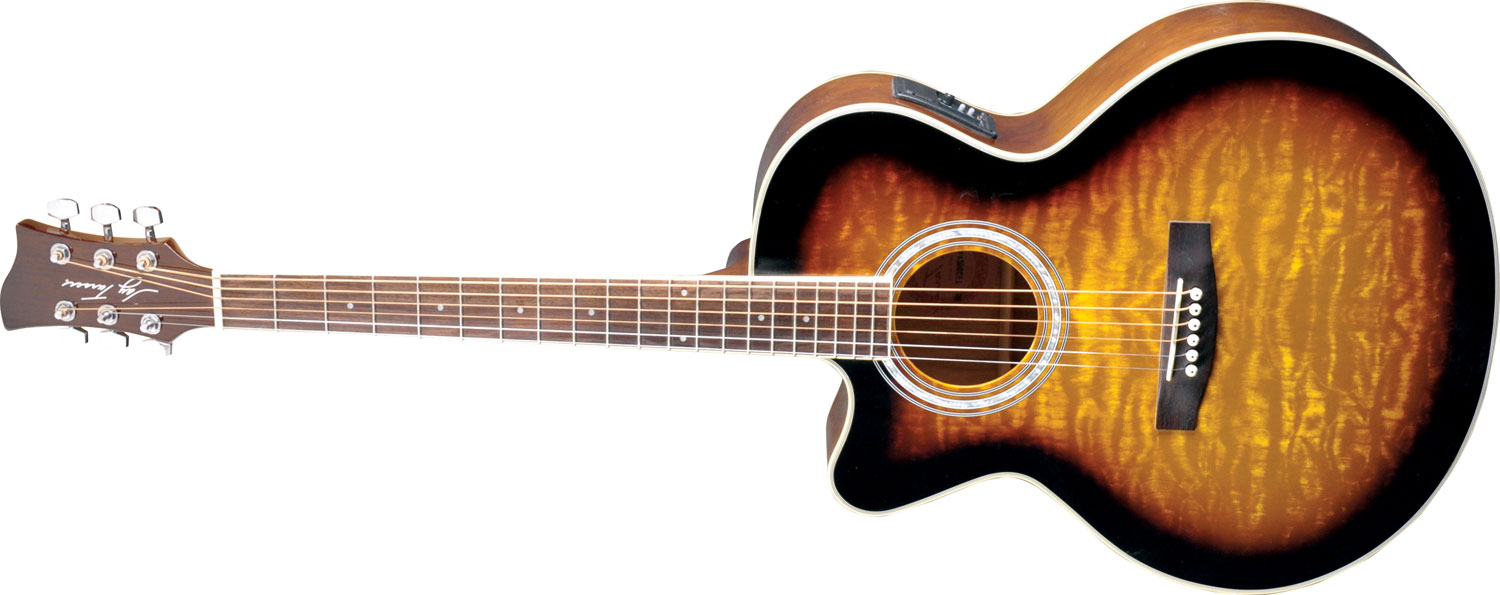 Jay Turser JTA-424QCET-LH Guitar